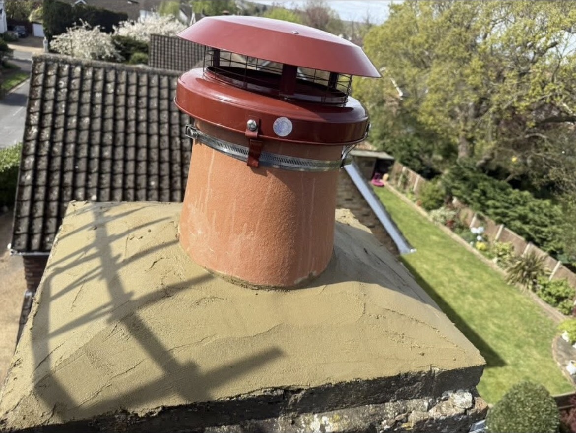 Chimney bird guard and chimney protection